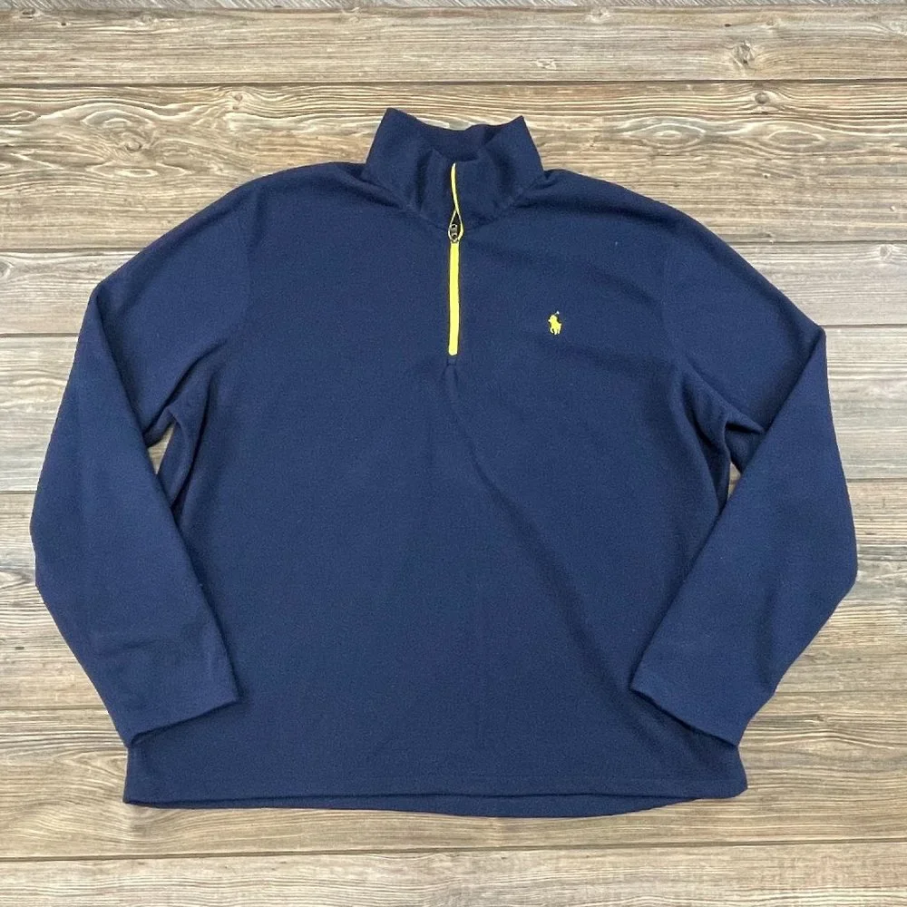 Polo Ralph Lauren Lightweight Performance Fleece Sweaeter Size 2XL Bluee